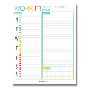 Notepad - Work It! (Weekly Notepad)