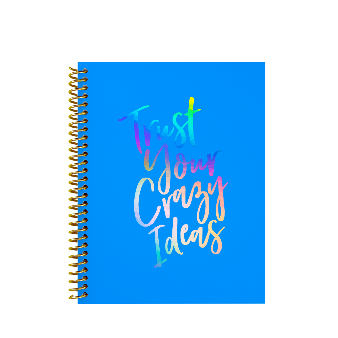 Crazy Ideas Holographic Lined-Paper Notebook by BERTEAU & Co.