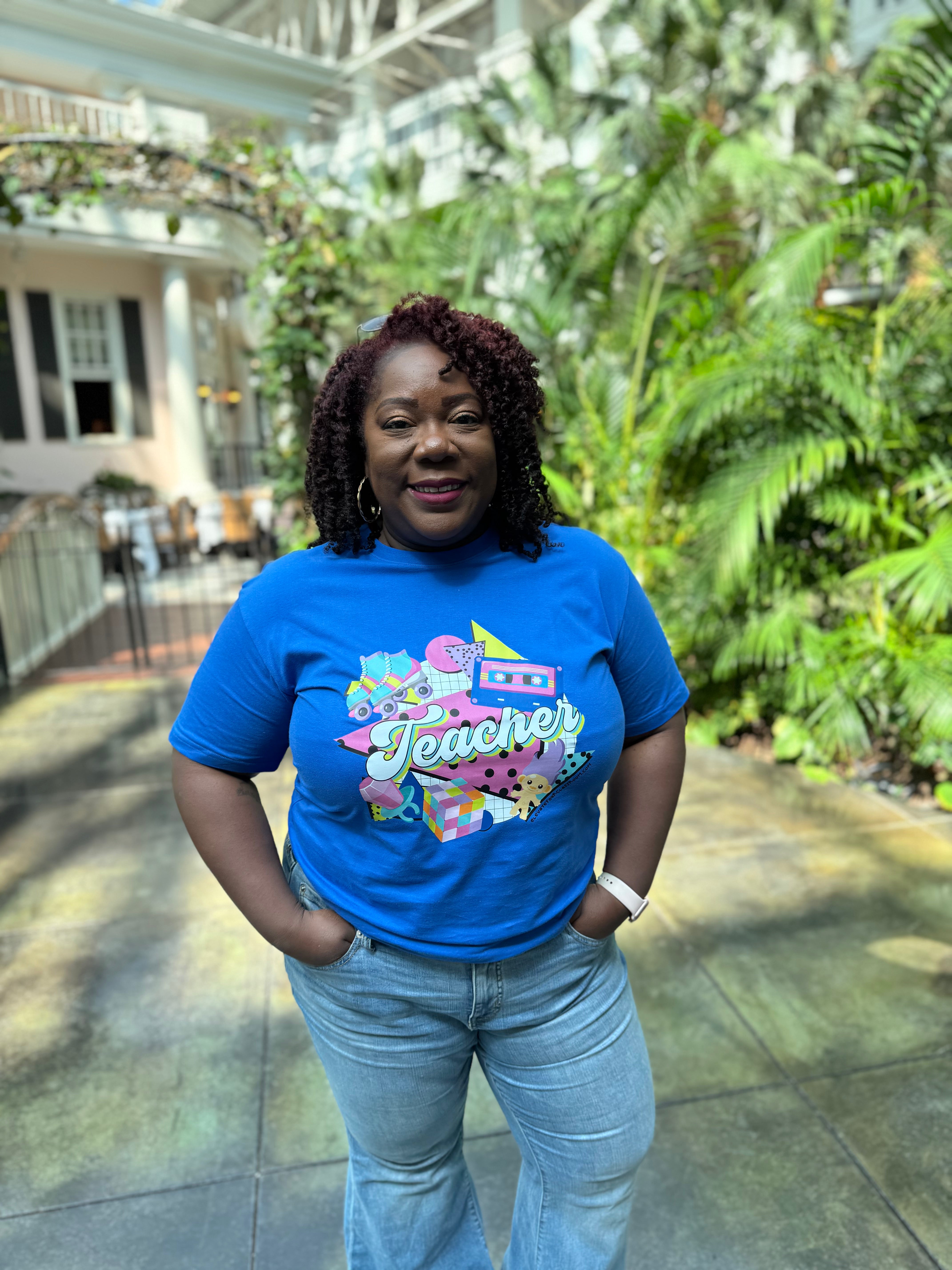 Retro Teacher T-shirt