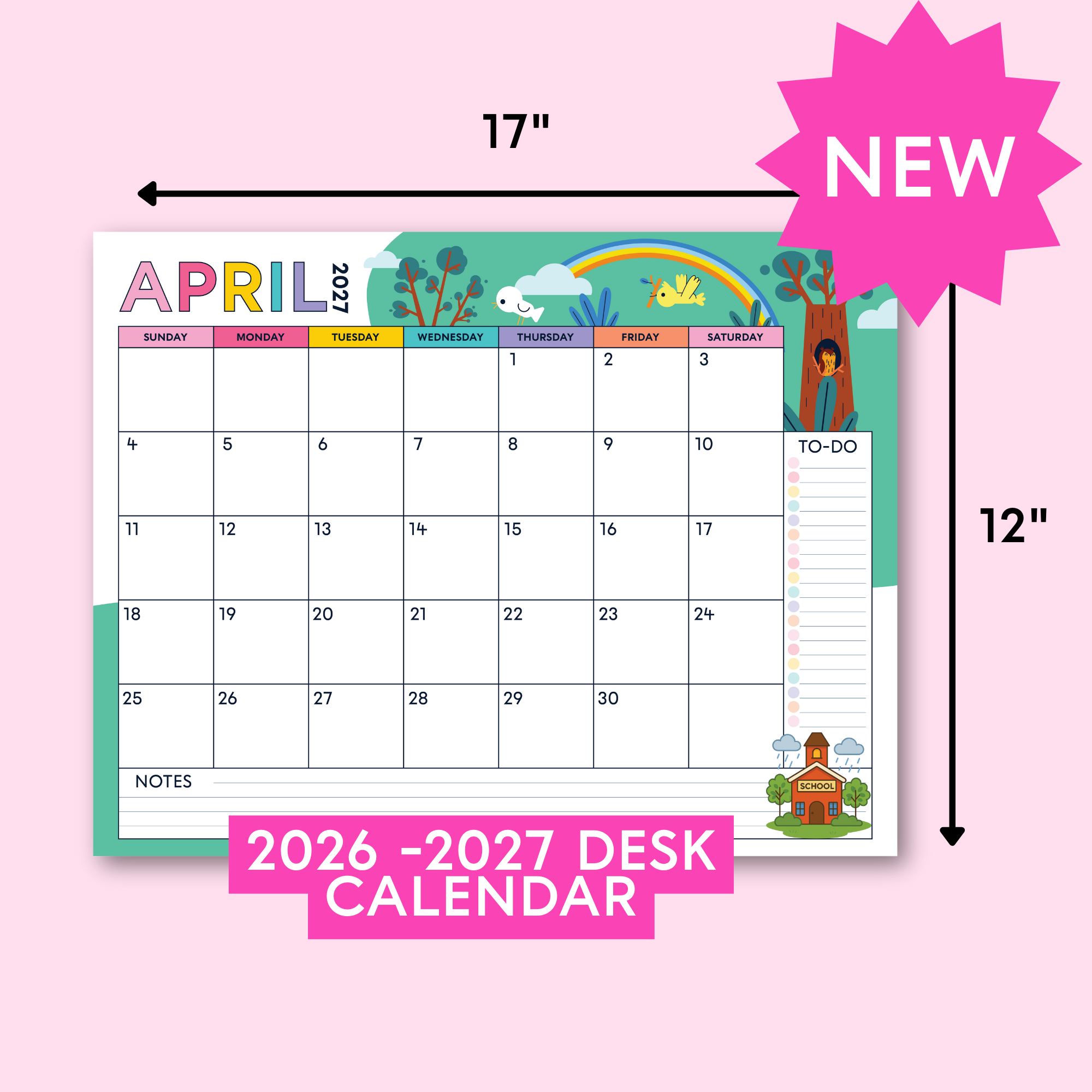 Desk Calendar (2026-2027)