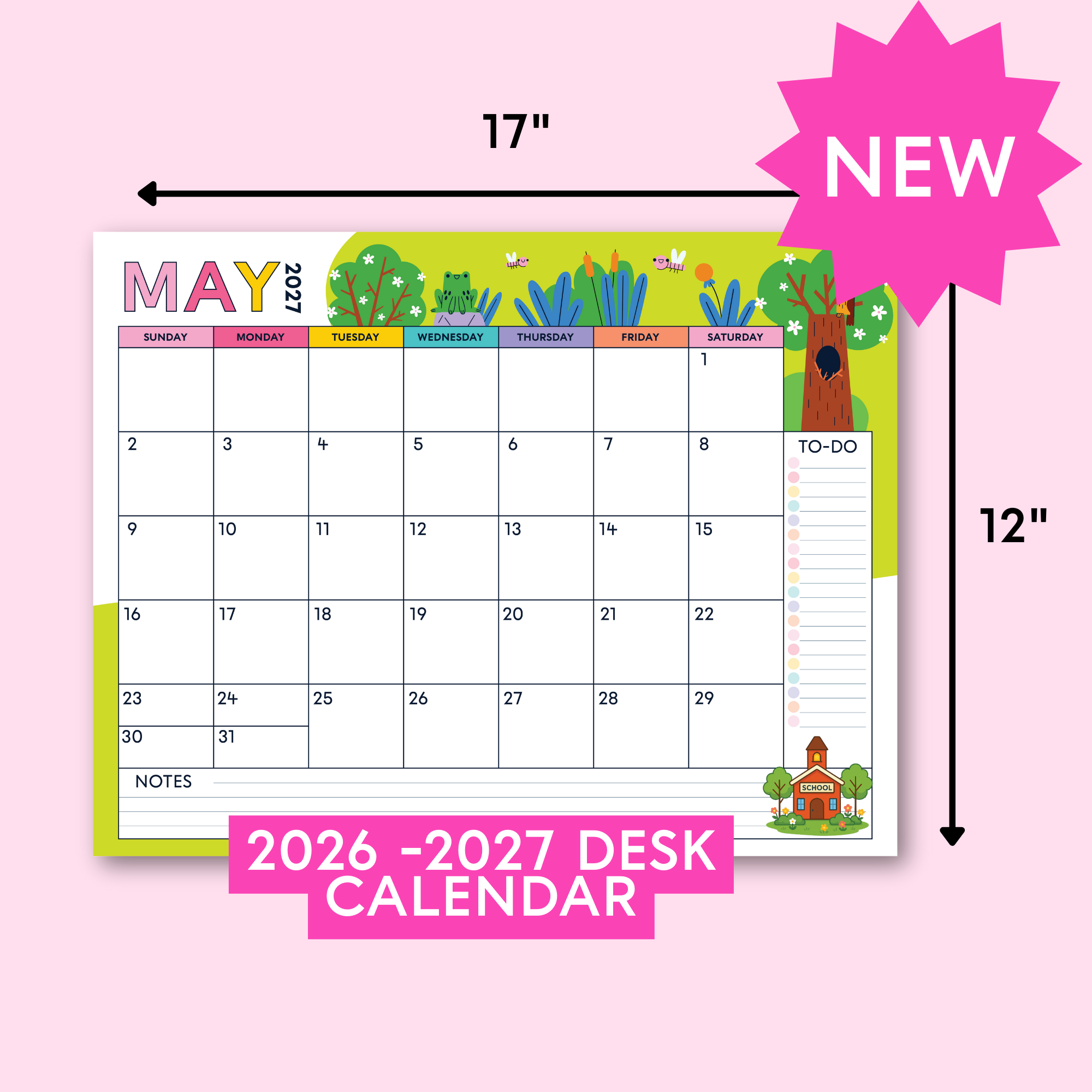 Desk Calendar (2026-2027)