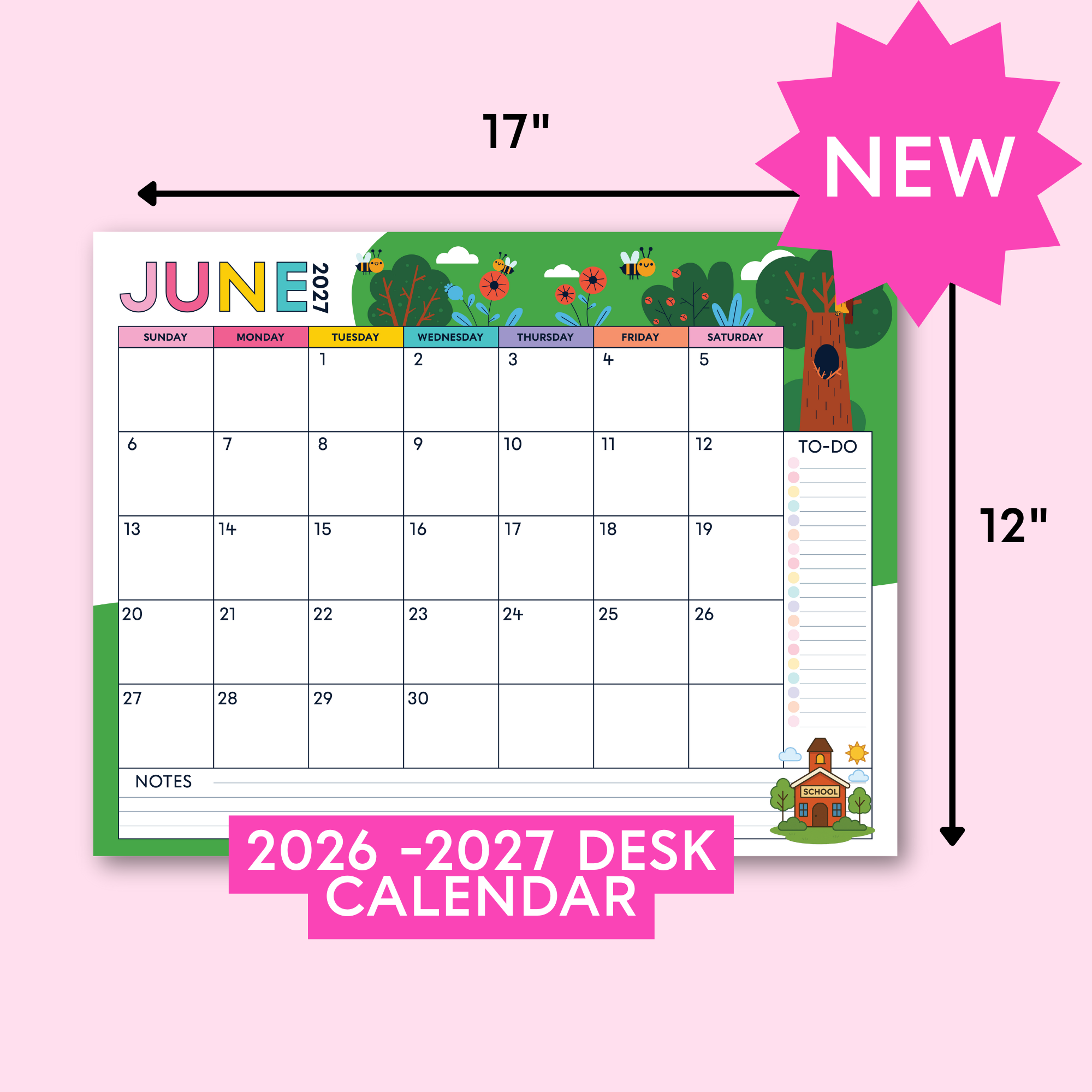 Desk Calendar (2026-2027)