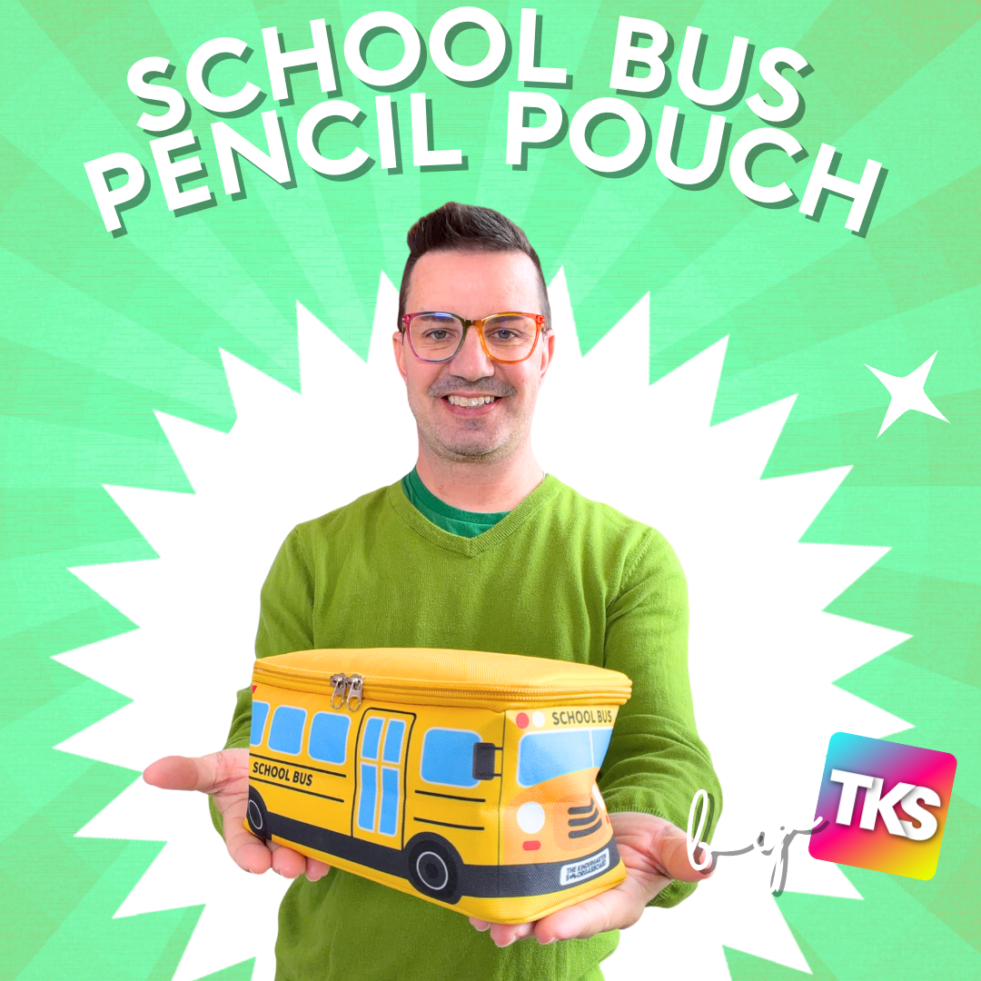 School Bus Pouch; Pencil Case