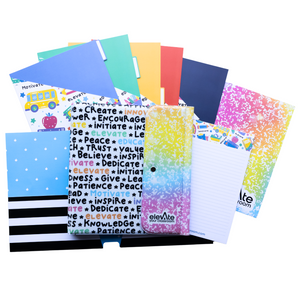 Elevate! Teacher Binder with Folders, Tabs, and Notepad 2024