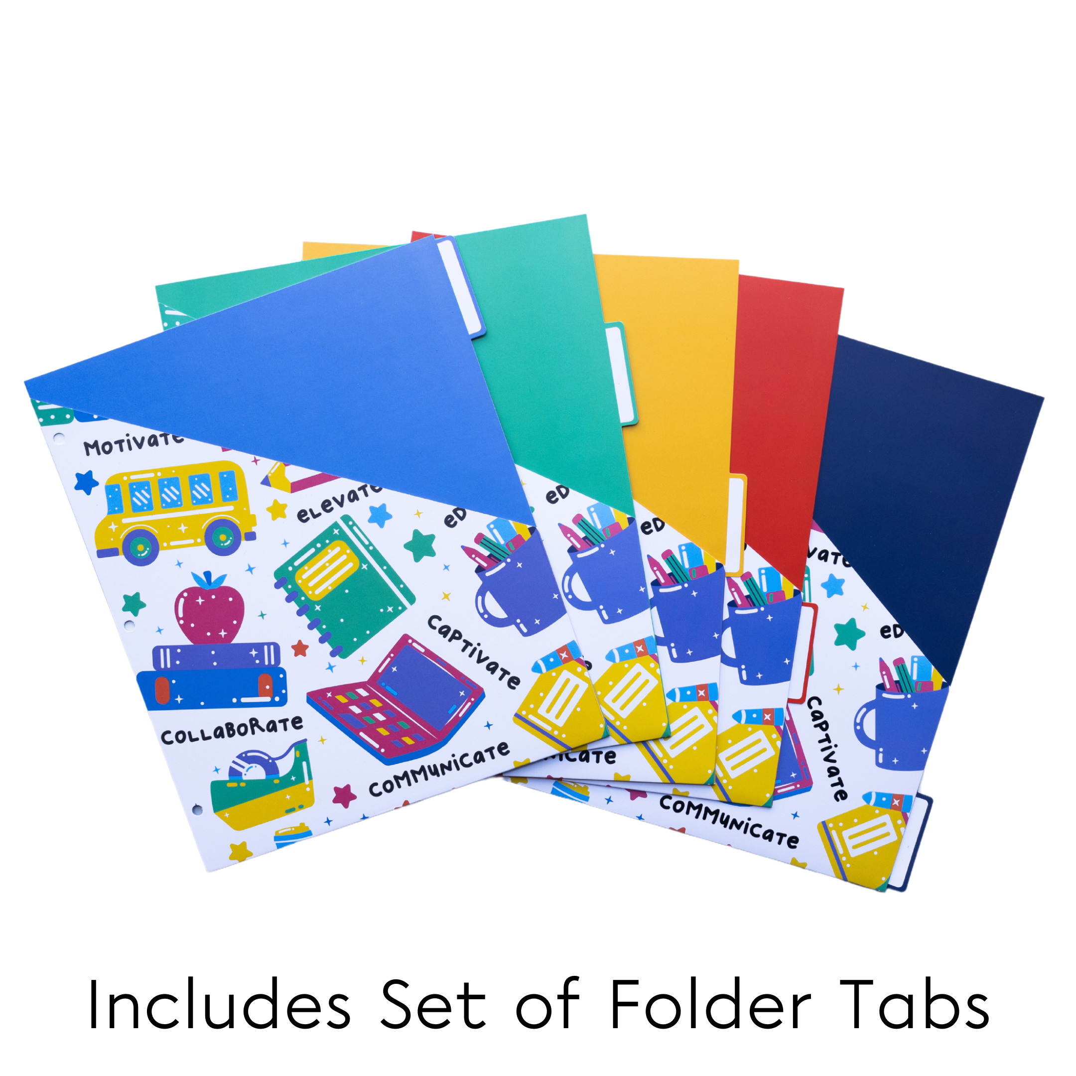 Elevate! Teacher Binder with Folders, Tabs, and Notepad 2024