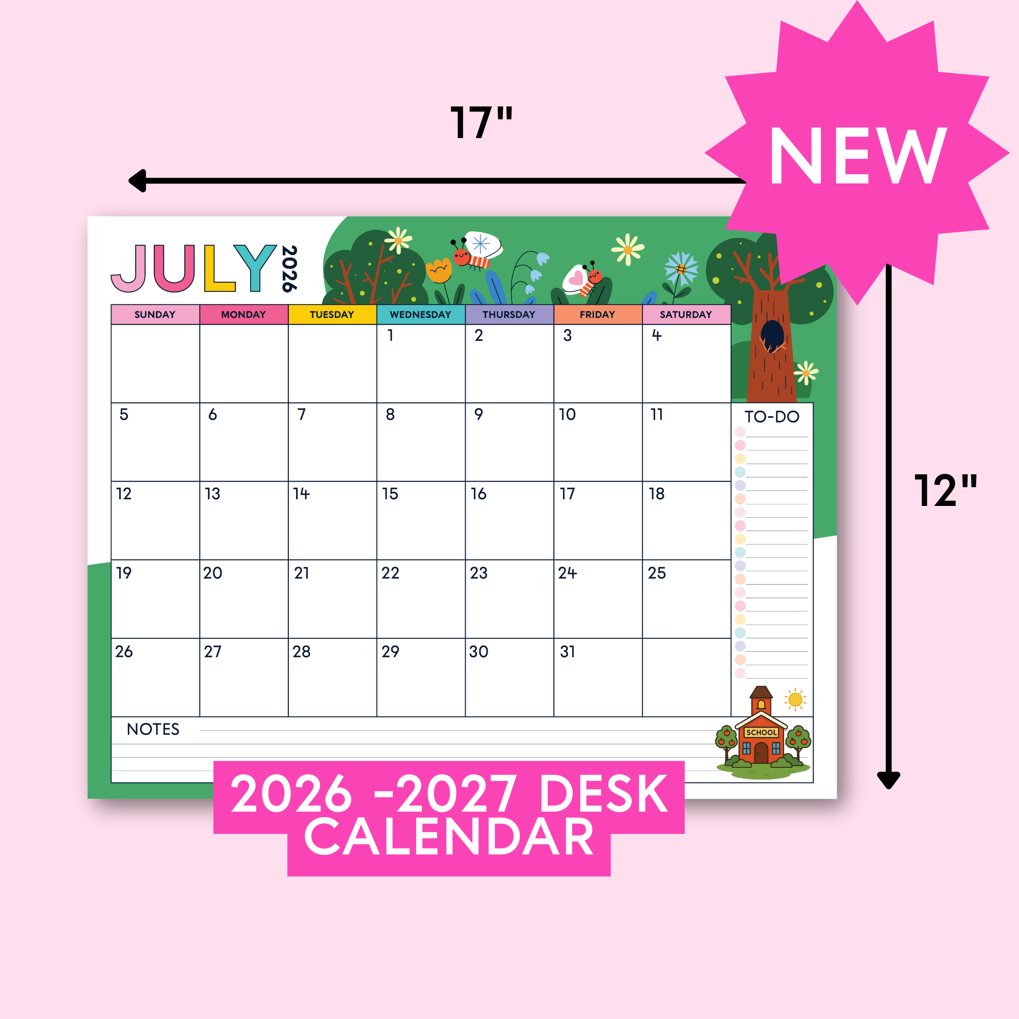 Desk Calendar (2026-2027)