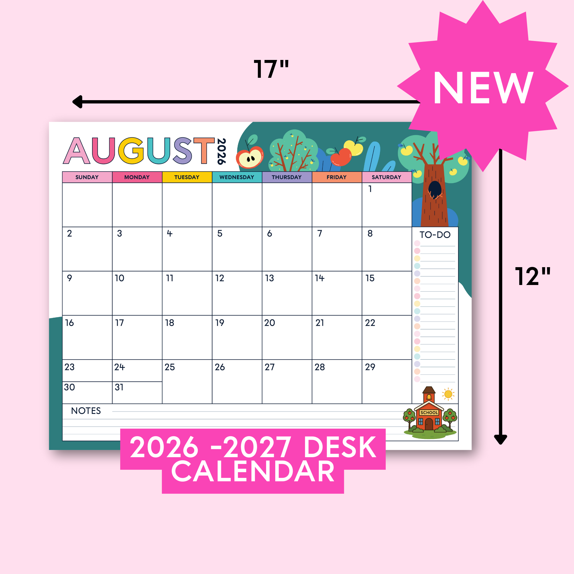 Desk Calendar (2026-2027)