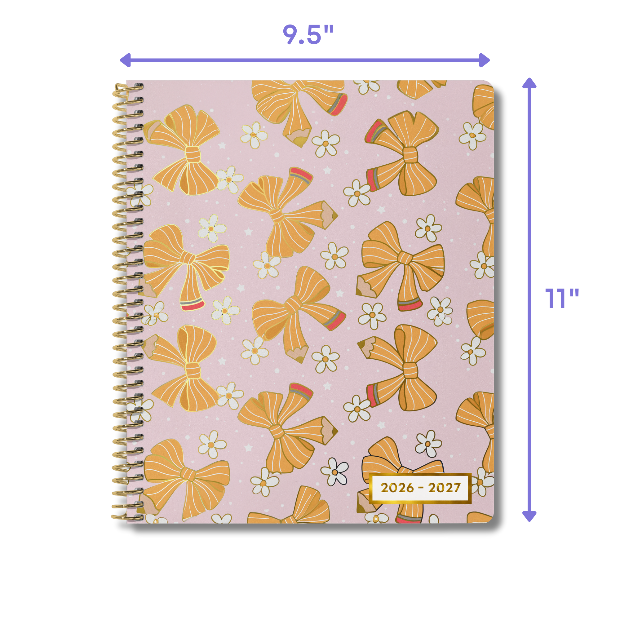 Pencil Bows -  Large Weekly Everyone™ Planner (2026-2027)
