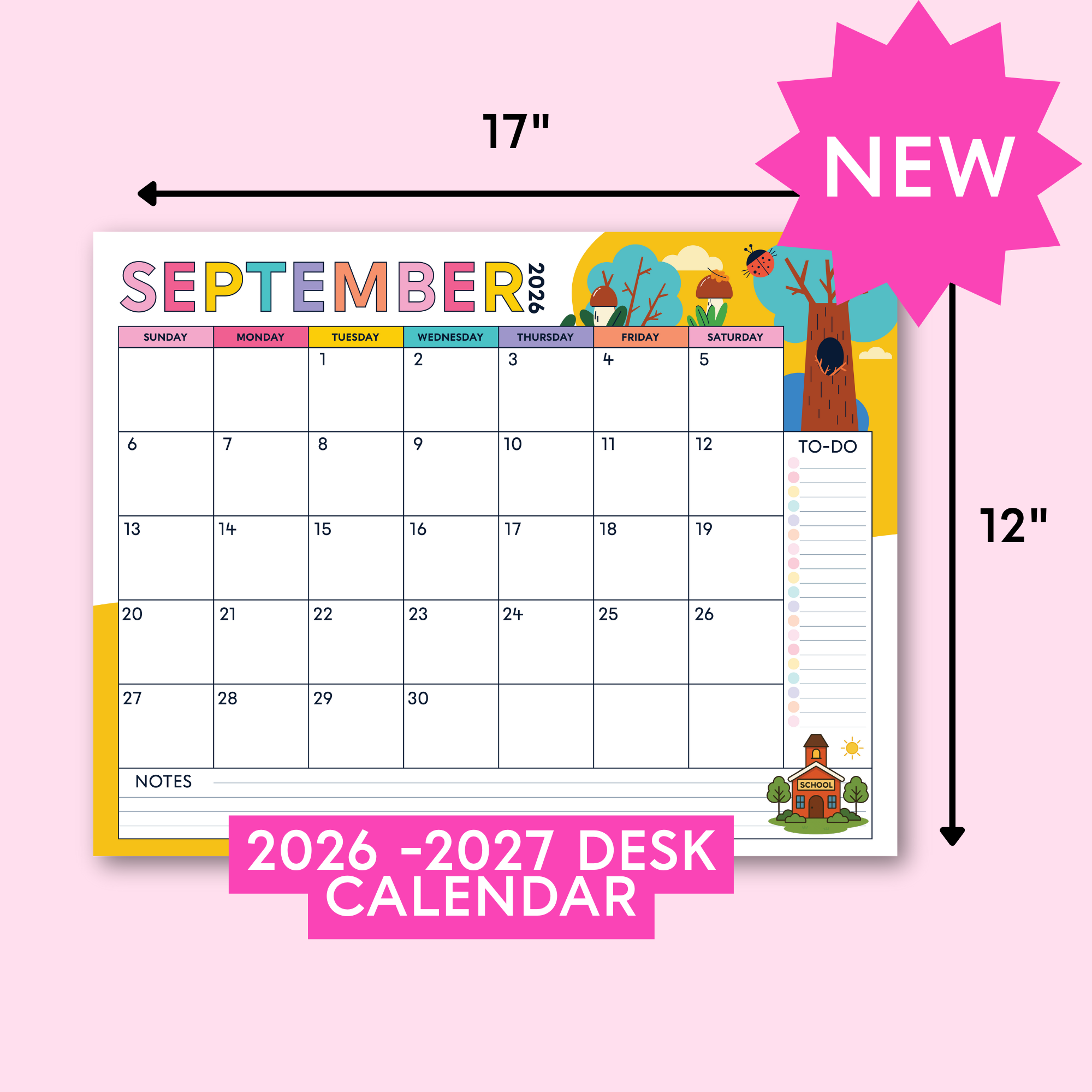 Desk Calendar (2026-2027)