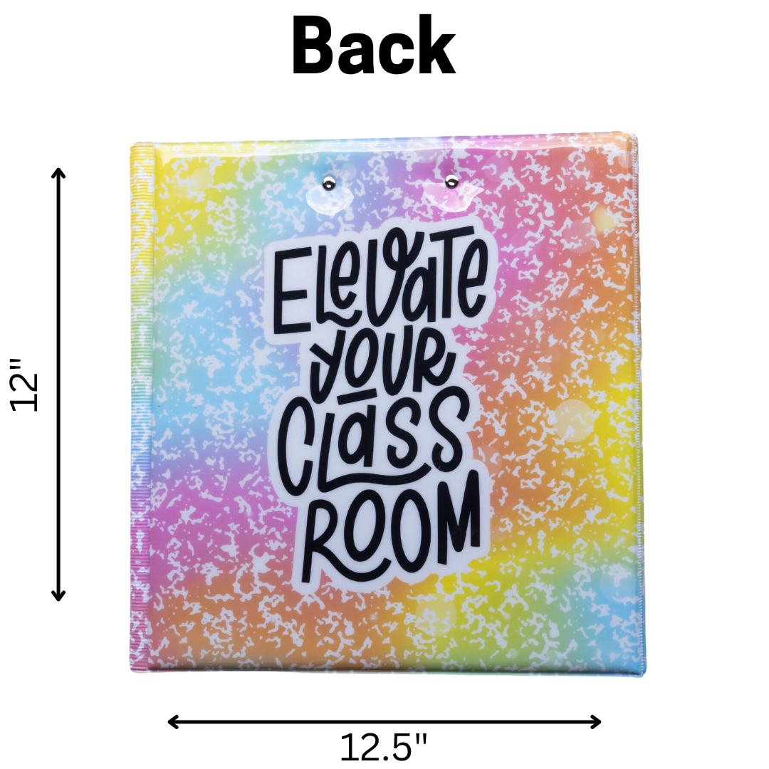 Elevate! Teacher Binder with Folders, Tabs, and Notepad 2024