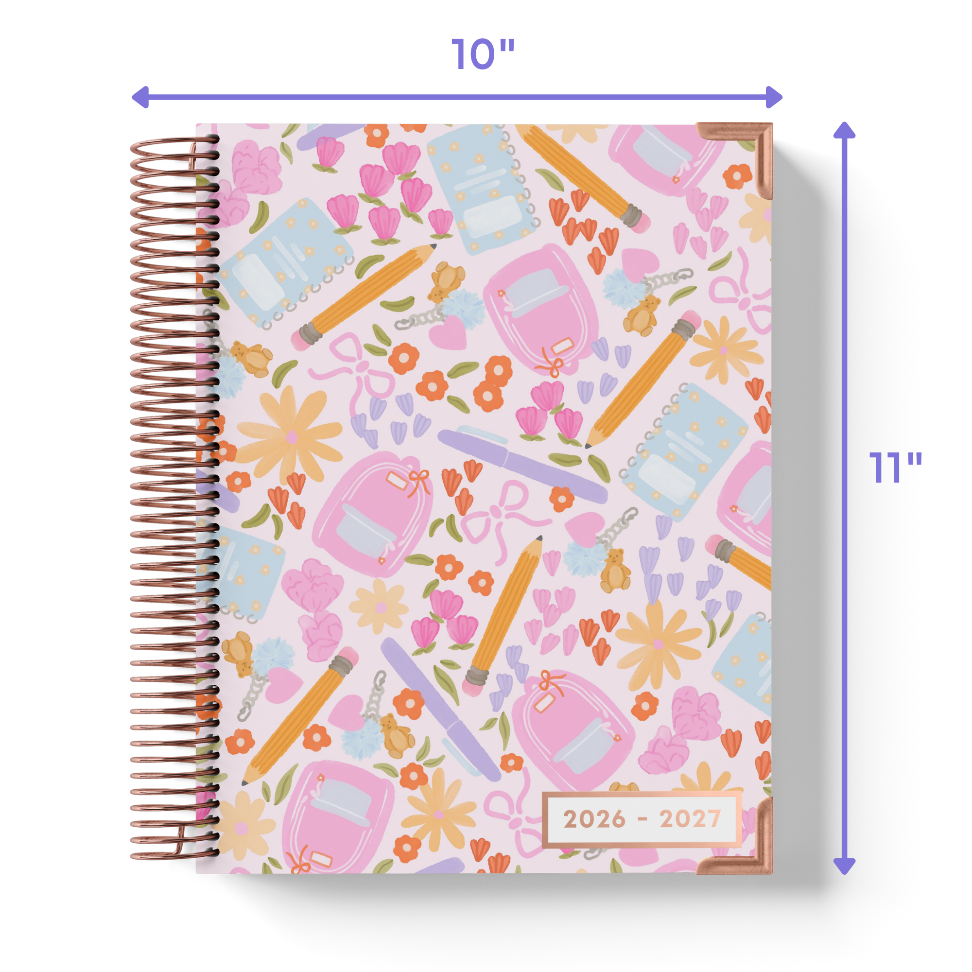 Pastel Blooms - Large Teacher Planner (2026-2027)