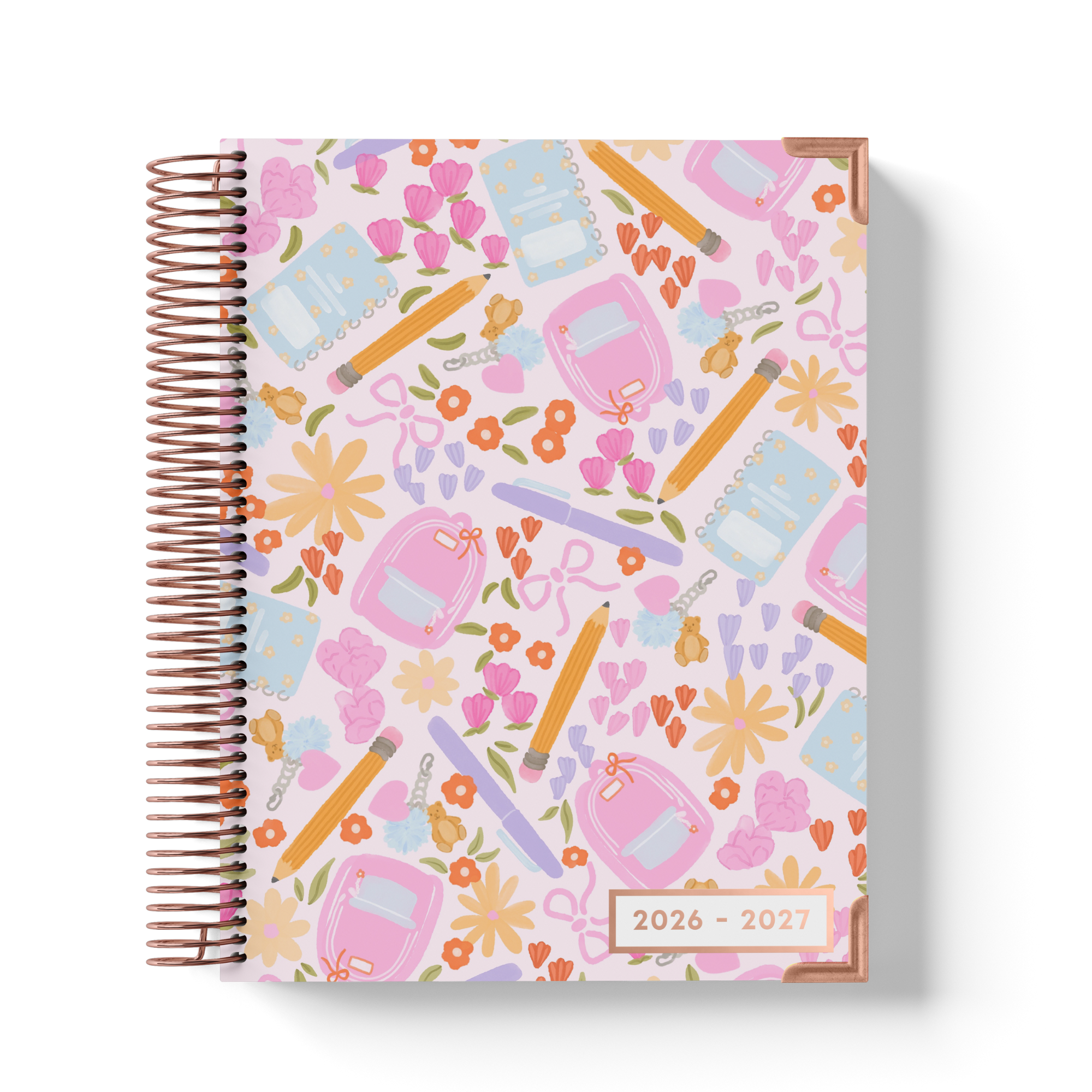 Pastel Blooms - Large Teacher Planner (2026-2027)