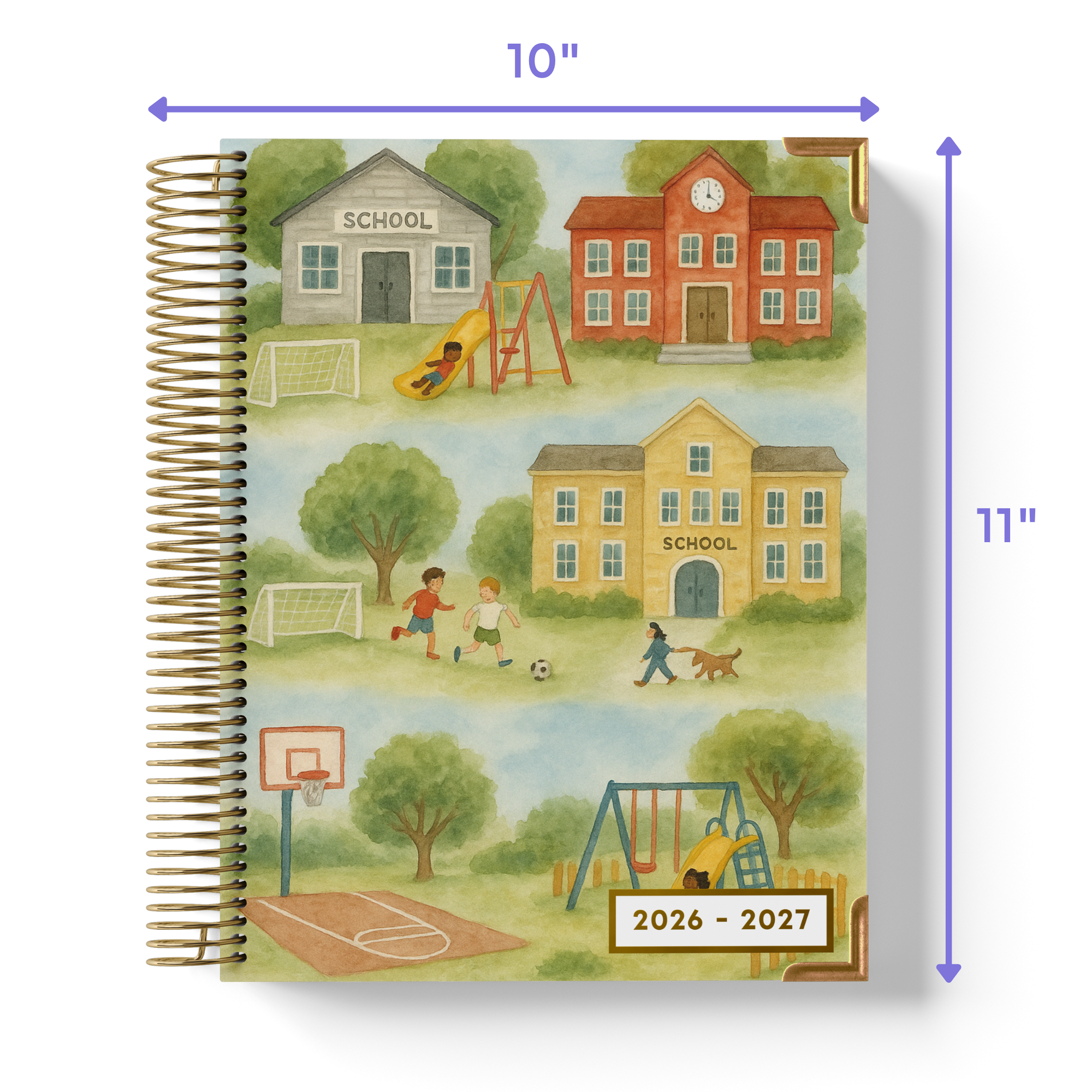 A Day at School - Large Teacher Planner (2026-2027)
