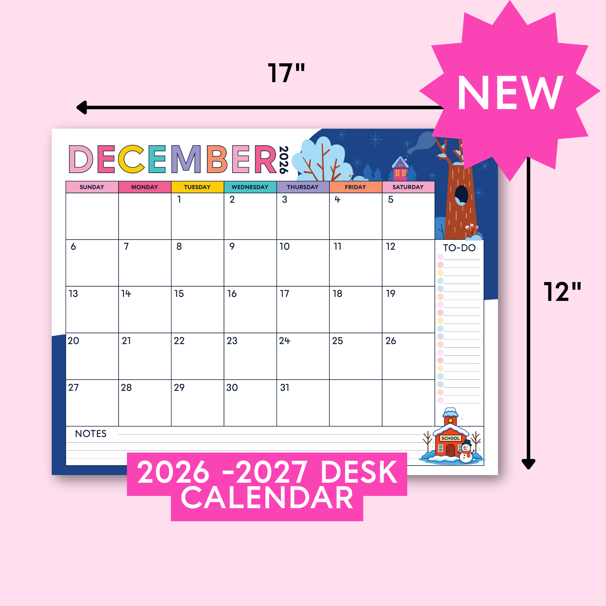 Desk Calendar (2026-2027)