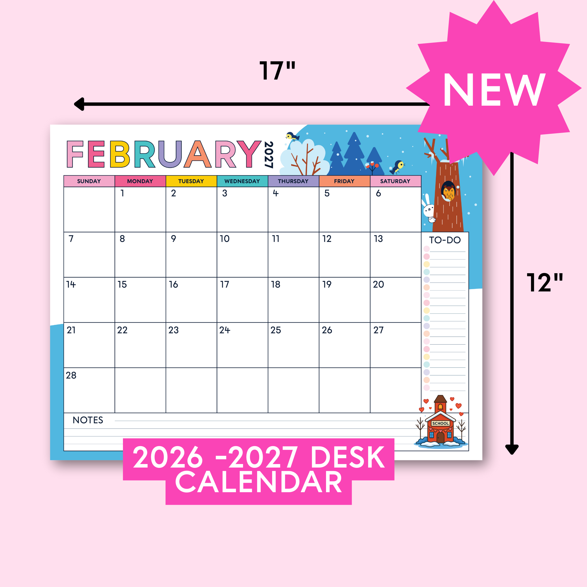 Desk Calendar (2026-2027)