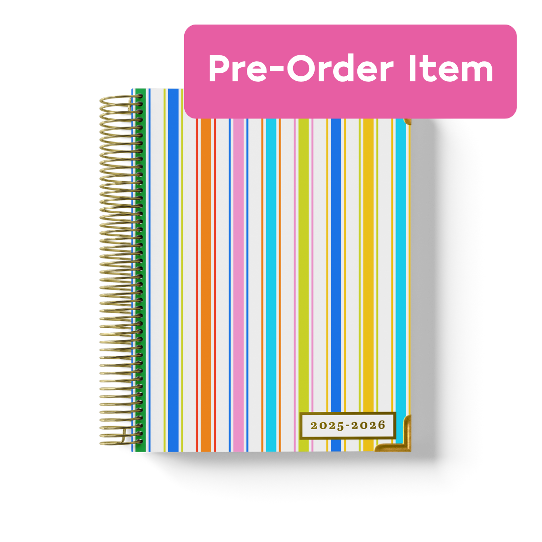 (Pre-Order) Gimme Stripes - MULTICOLOR Teacher Planner by BERTEAU & Co.