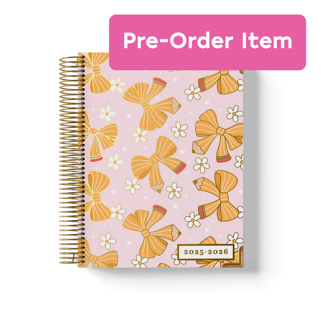 (Pre-Order) Pencil Bow - Teacher Planner by BERTEAU & Co.