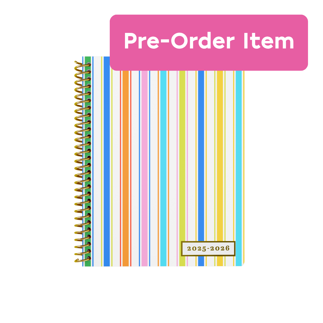 (Pre-Order) Gimme Multicolor Stripes - Weekly Everyone™ Planner by BERTEAU & Co.