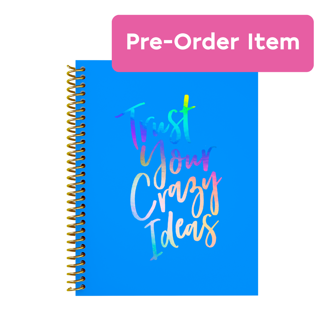 (Pre-Order) Crazy Ideas Holographic Lined-Paper Notebook by BERTEAU & Co.
