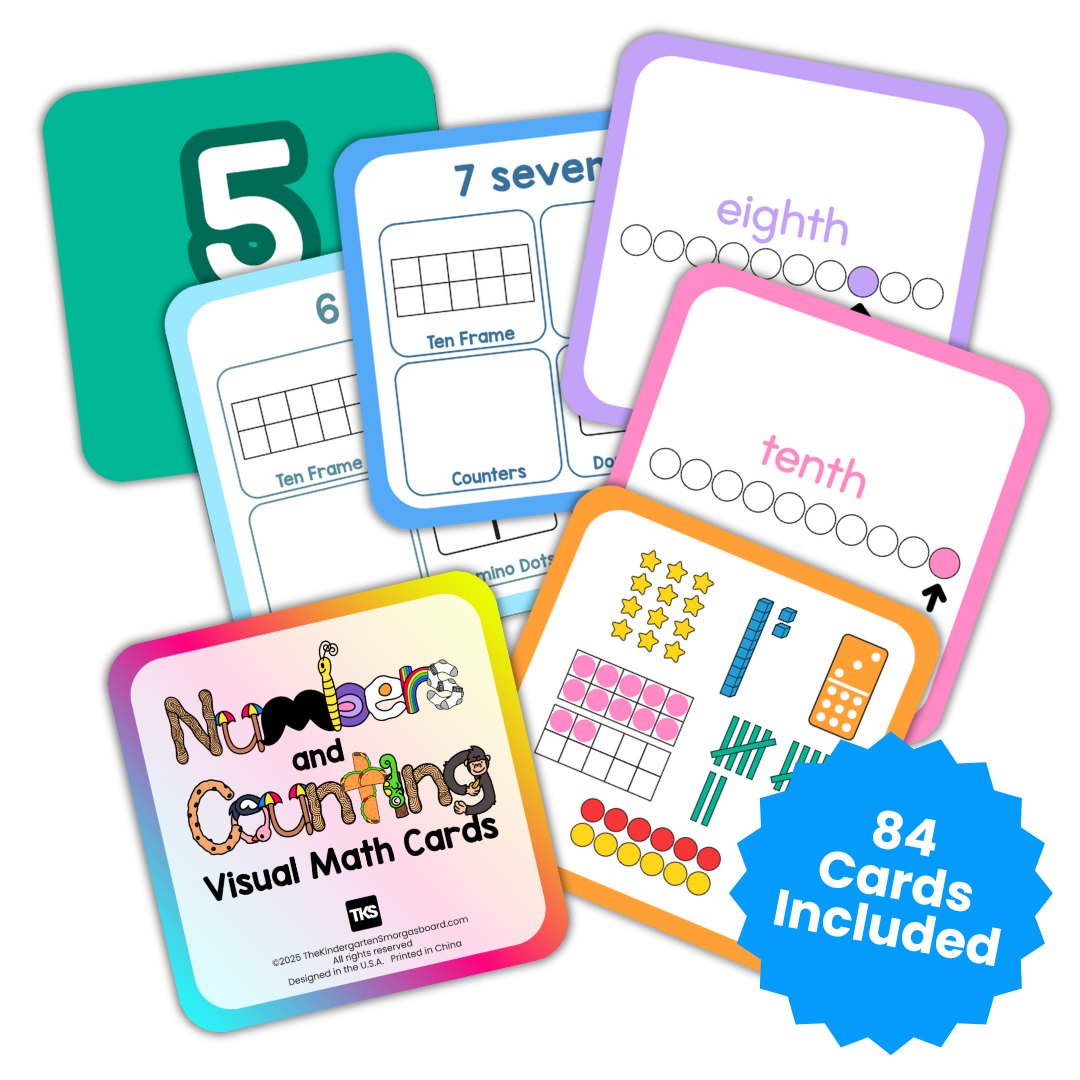 NUMBERS and Counting Visual Math Cards Set – BERTEAU & Co.