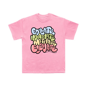 Pink Educate, Innovate, Motivate, ELEVATE! T-shirt