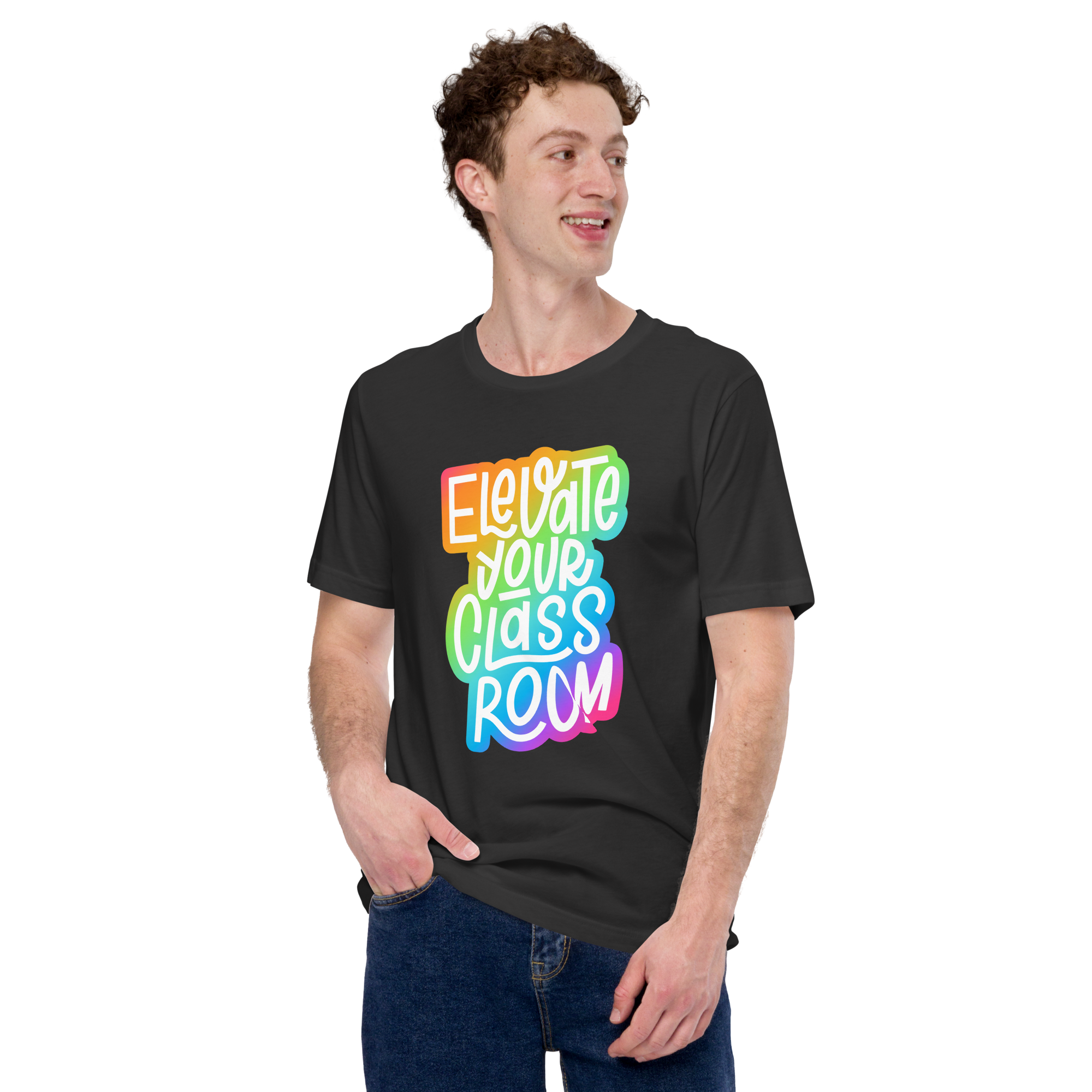 Elevate Your Classroom Rainbow T-shirt