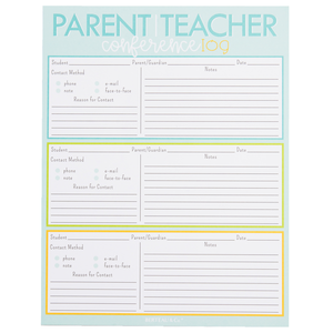 Notepad - Parent / Teacher Conference Log